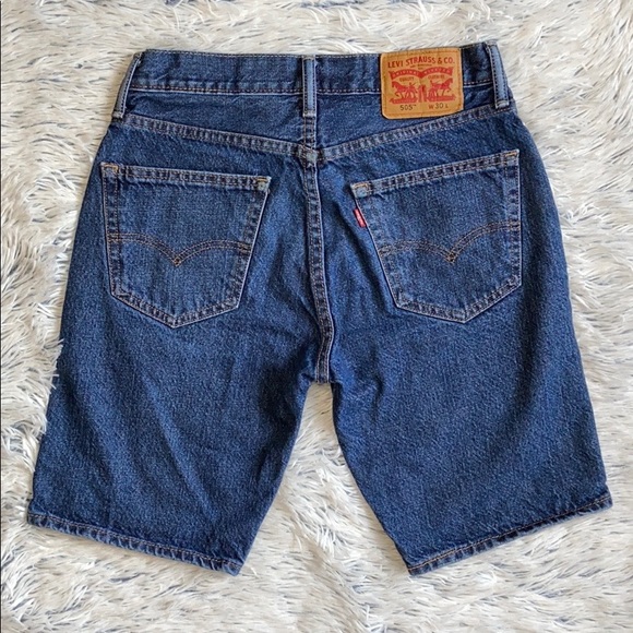 Levi’s 505 Blue Jean Shorts 30 Inch Waist - Picture 2 of 6